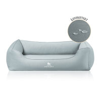 Knuffelwuff orthopädisches Hundebett Oliver aus pflegeleichtem Easy Clean Stoff in Wildlederoptik