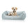 Knuffelwuff orthopädisches Hundebett Oliver aus pflegeleichtem Easy Clean Stoff in Wildlederoptik