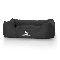 Knuffelwuff Hundebett Finlay aus Nylongewebe M-L 85 x 63cm Schwarz