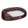 Knuffelwuff Orthopädisches Hundebett Jessy aus Nylongewebe M-L 100 x 65cm Braun