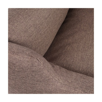 Knuffelwuff Hundebett Lotte aus Velours mit feinem Handwebcharakter XXL 120 x 85cm Graubraun