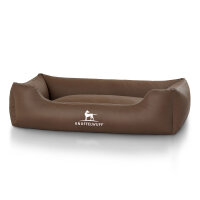Knuffelwuff Kunstleder Hundebett Sidney XXL 120 x 85cm Braun