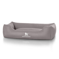 Knuffelwuff Kunstleder Hundebett Sidney Übergröße XXXL 155cm x 105cm Grau