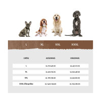 Knuffelwuff Wasserfestes In und Outdoor Hundebett Lucky aus Nylongewebe Übergröße XXXL 140 x 105cm Braun