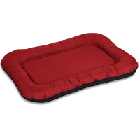 Knuffelwuff Wasserfestes In und Outdoor Hundebett Lucky aus Nylongewebe Übergröße XXXL 140 x 105cm Rot