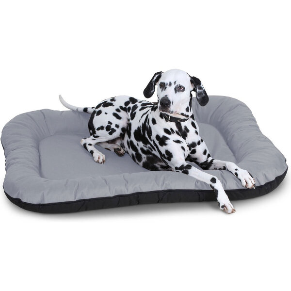 Knuffelwuff Wasserfestes In und Outdoor Hundebett Lucky aus Nylongewebe XXL 118 x 85cm Grau