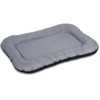 Knuffelwuff Wasserfestes In und Outdoor Hundebett Lucky aus Nylongewebe XXL 118 x 85cm Grau