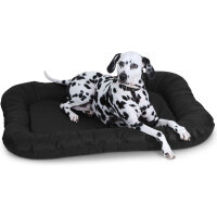 Knuffelwuff Wasserfestes In und Outdoor Hundebett Lucky aus Nylongewebe Übergröße XXXL 140 x 105cm Schwarz