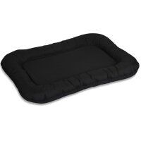 Knuffelwuff Wasserfestes In und Outdoor Hundebett Lucky aus Nylongewebe Übergröße XXXL 140 x 105cm Schwarz