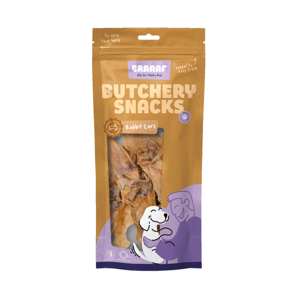 Braaaf Butchery Snacks Kaninchenohren