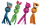KONG Wubba Friends Ballistic Assorti