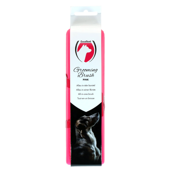 Excellent Pets Grooming Brush Medium Rosa