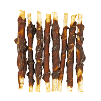 Braaaf Rawhide Roll Sticks Ente - 8 St.