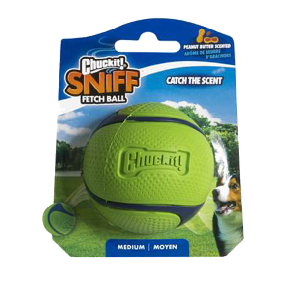 Chuckit! Sniff Fetch Ball Peanut Butter M