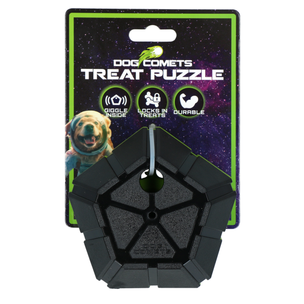 Dog Comets Treat Puzzle Grün