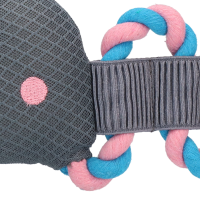 CoolPets Pull Me! Crocky Rope Flamingo