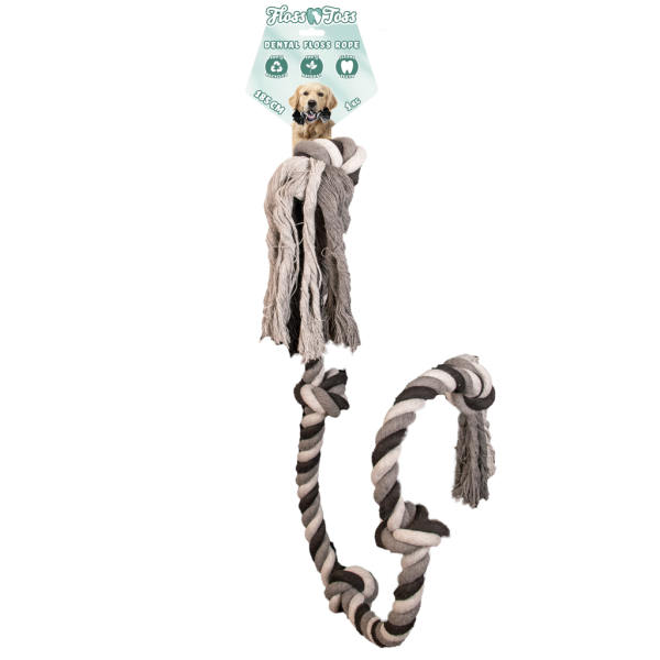 Floss Toss Dental Rope 5 Knot - 185 cm