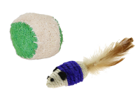 Jackson Galaxy Rope Mouse & Ball 2-Pack