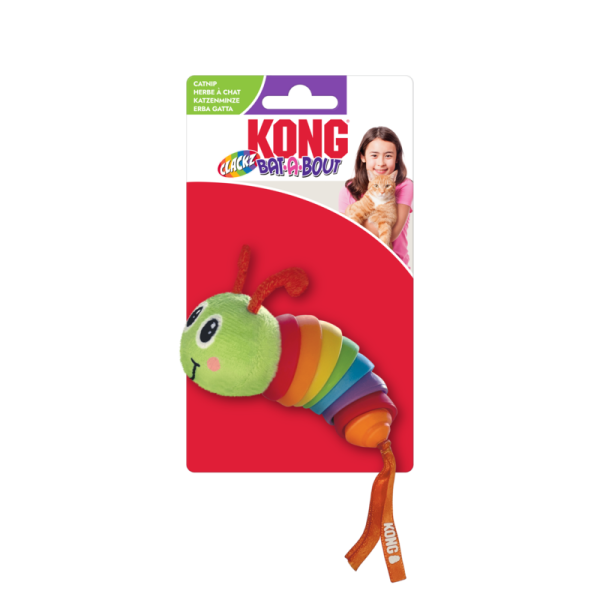 KONG Bat-A-Bout Clackz Raupe