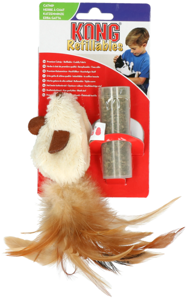 KONG Refillables Feather Mouse