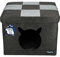 Lets sleep Pet Cube Helles/Dunkelgrau