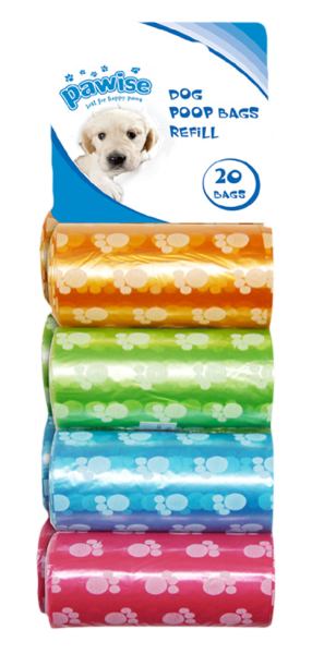 Pawise Refill Poop Bag 8-pack