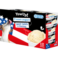 YowUp! Frozen Yoghurt Hot dog mit Käse