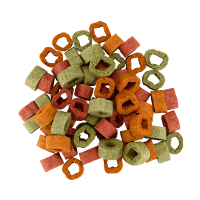 Braaaf Vegan Snack Mixed Hoops Spinach Pumpkin Beetroot - 1 cm