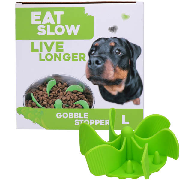 Eat Slow Live Longer Gobble Stopper Grün L