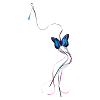 KONG Teaser Butterfly Assorted Schmetterling