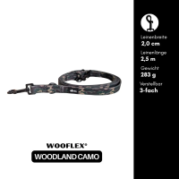 Führleine WOOFLEX® Classic verstellbar Woodland Camo