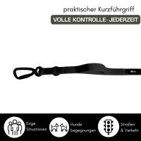 Führleine WOOFLEX® Pro verstellbar Phantom Black