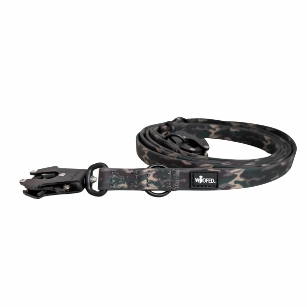 Führleine WOOFLEX® Tactical verstellbar Woodland Camo