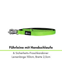 taktische Nylon Führleine Apple Green