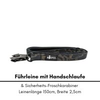 taktische Nylon Führleine Black Camo