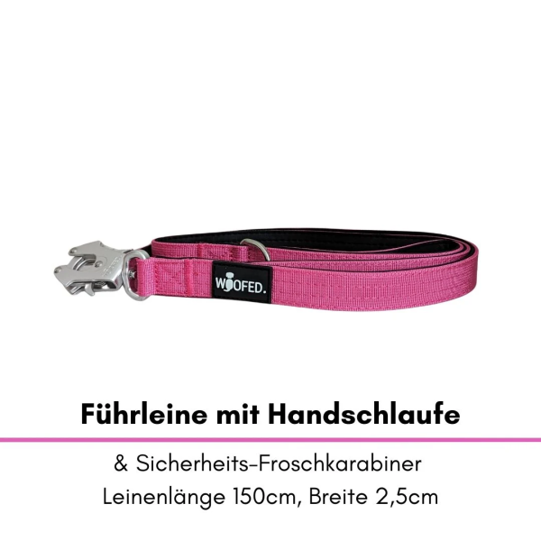 taktische Nylon Führleine Raspberry