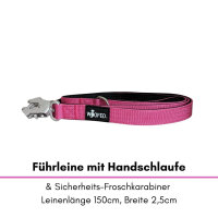 taktische Nylon Führleine Raspberry