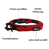 taktische Nylon Führleine Rosso Red