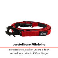 taktische Nylon Führleine Rosso Red