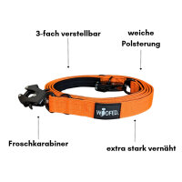 taktische Nylon Führleine Safety Orange