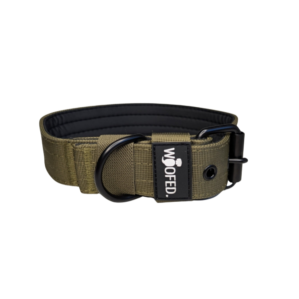 Nylon Classic Halsband Military Olive