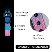 Nylon Classic Halsband Pink Blue Sky