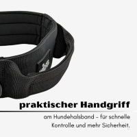 taktisches Nylon Halsband Deep Black