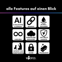 taktisches Nylon Halsband für kleine Hunde Pink Blue Sky