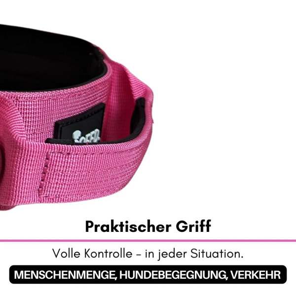 taktisches Nylon Halsband Raspberry