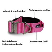taktisches Nylon Halsband Raspberry