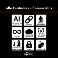 taktisches Nylon Halsband Rosso Red - ultraleicht