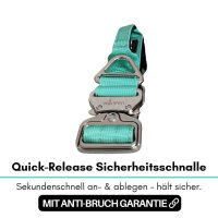 taktisches Nylon Halsband Seafoam