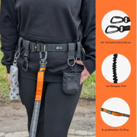 Jogging- & Wanderleine mit beidseitigem Griff,...