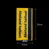 Leinen Banderole Abstand halten